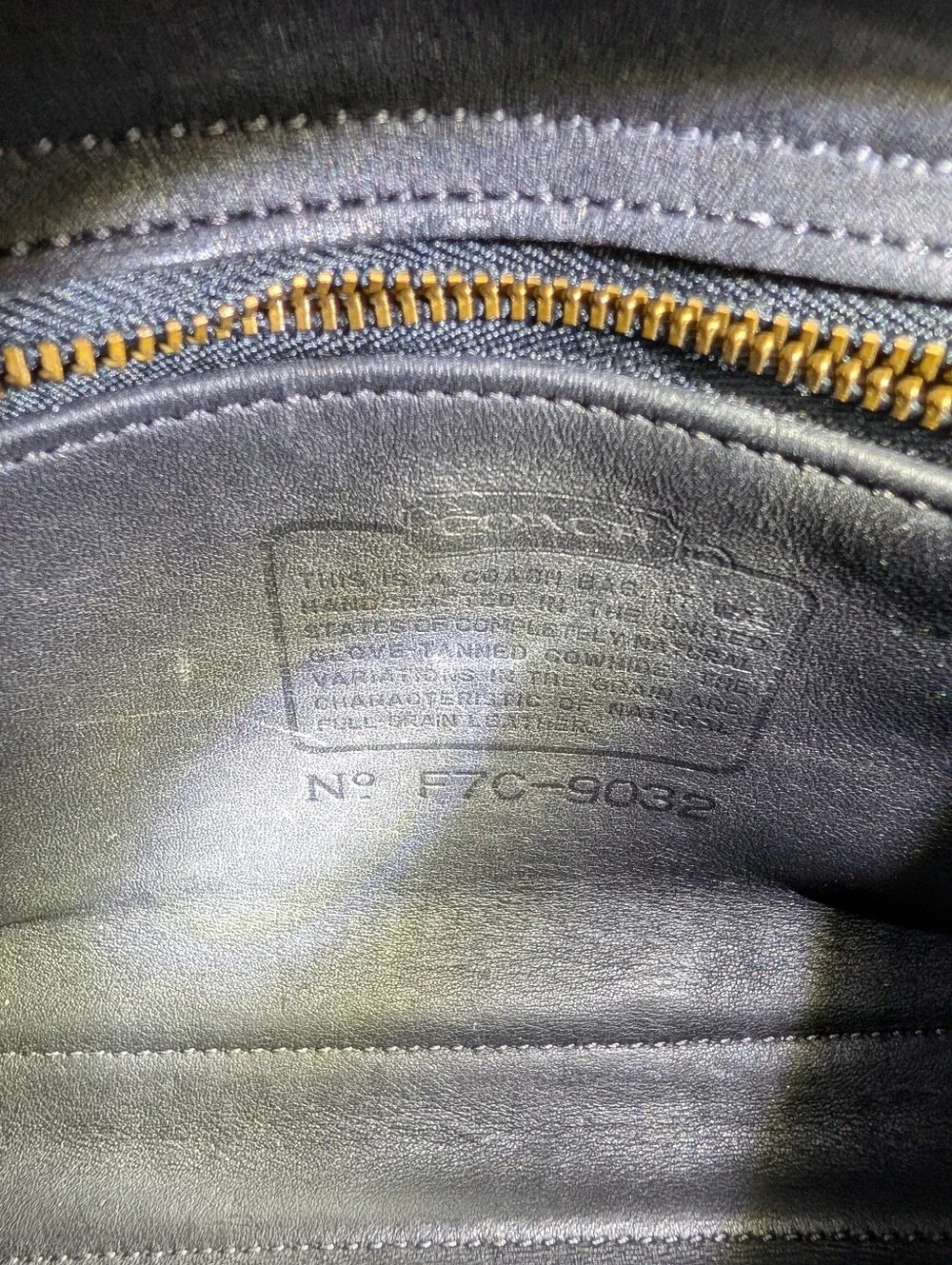 Vintage Coach Laurie Flap Bag 9032 Black Glovetanned Leather